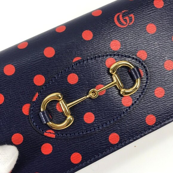 GUCCI Navy Horsebit Wallet - Picture 11 of 16